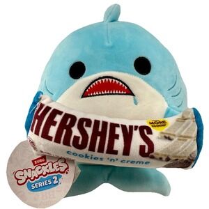 ZURU Snackles Series 2 Plush Seth Shark w/ Hershey's Bar NWT 11" Great Gift Idea